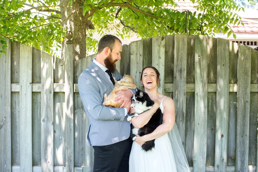 Backyard Ceremony, Backyard Wedding, Covid Wedding, London Ontario Wedding Photographer, Michelle A Photography