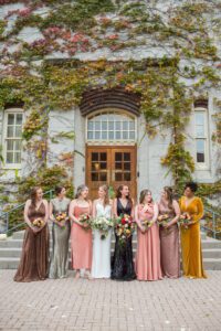 Wedding party in front of The Old Court House.
