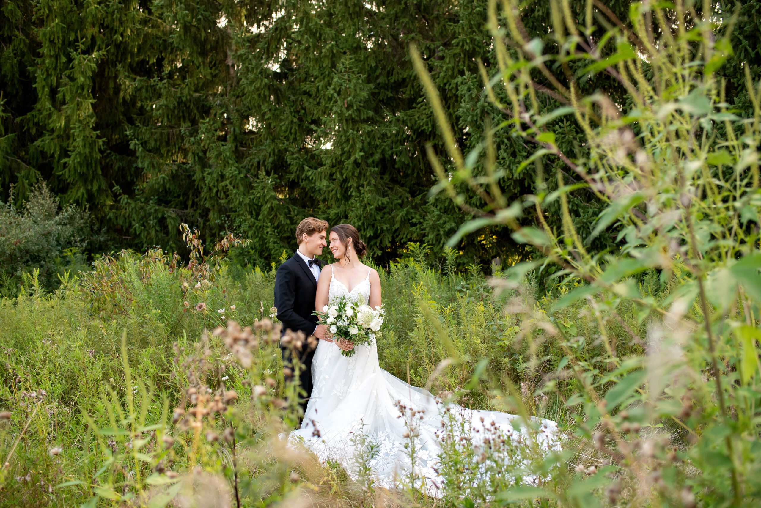 Bride and groom at Bellamere Winery and Event Centre.